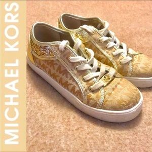NWT (New in Box) Girls Gold Michael Kors Starla Sneakers